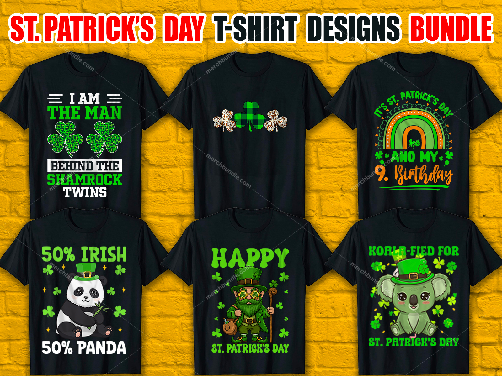 St. Patrick's Day T-Shirt Designs Bundle V.1