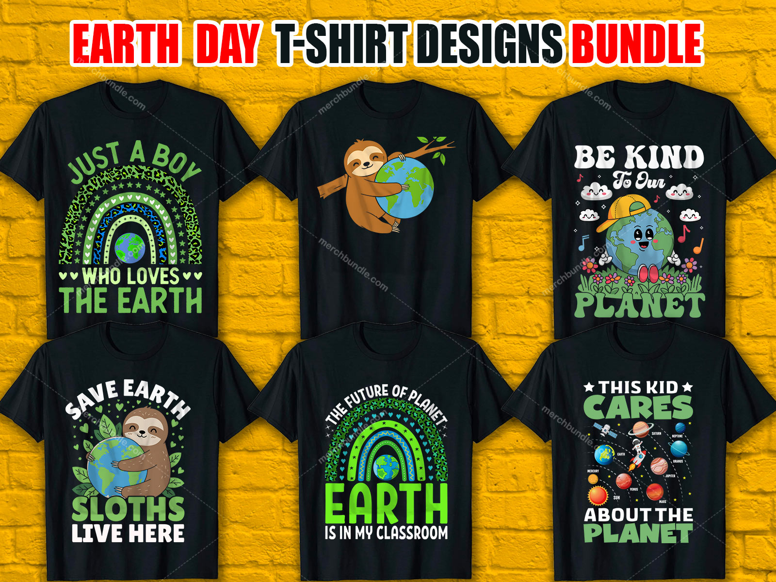 Earth Day T-Shirt Design Bundle  V.3