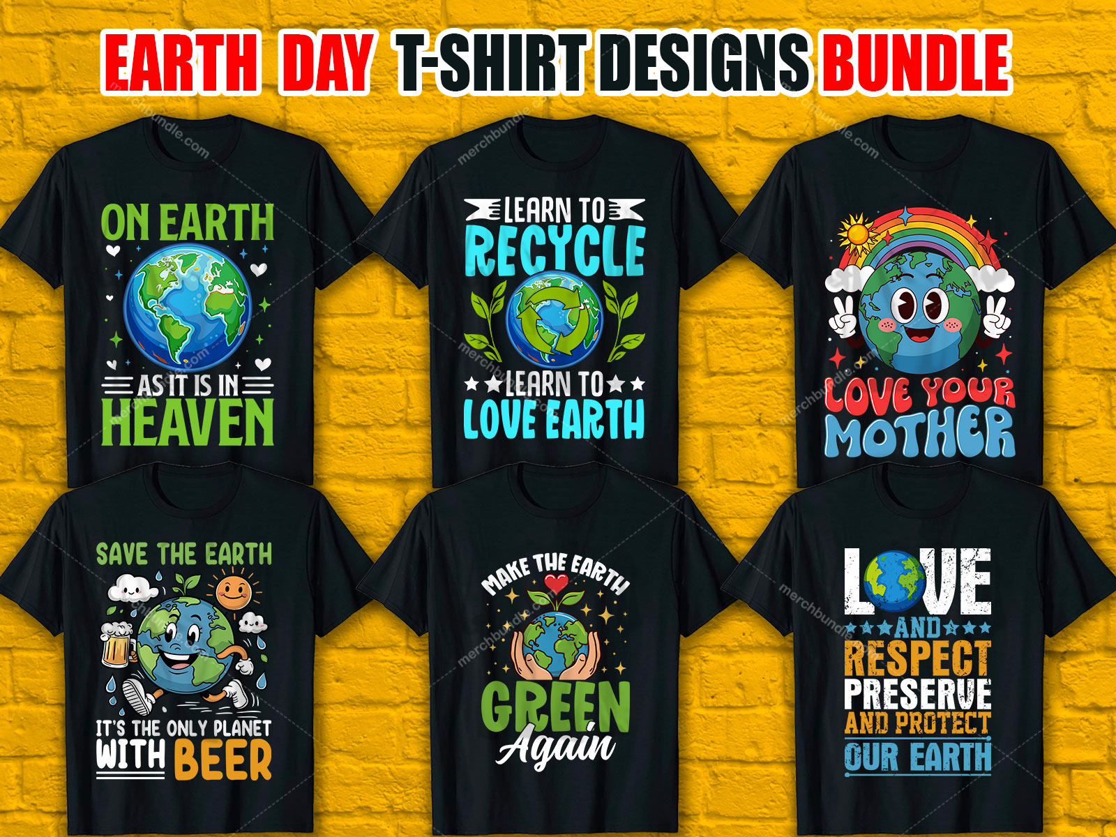 Earth Day T-Shirt Design Bundle  V.3