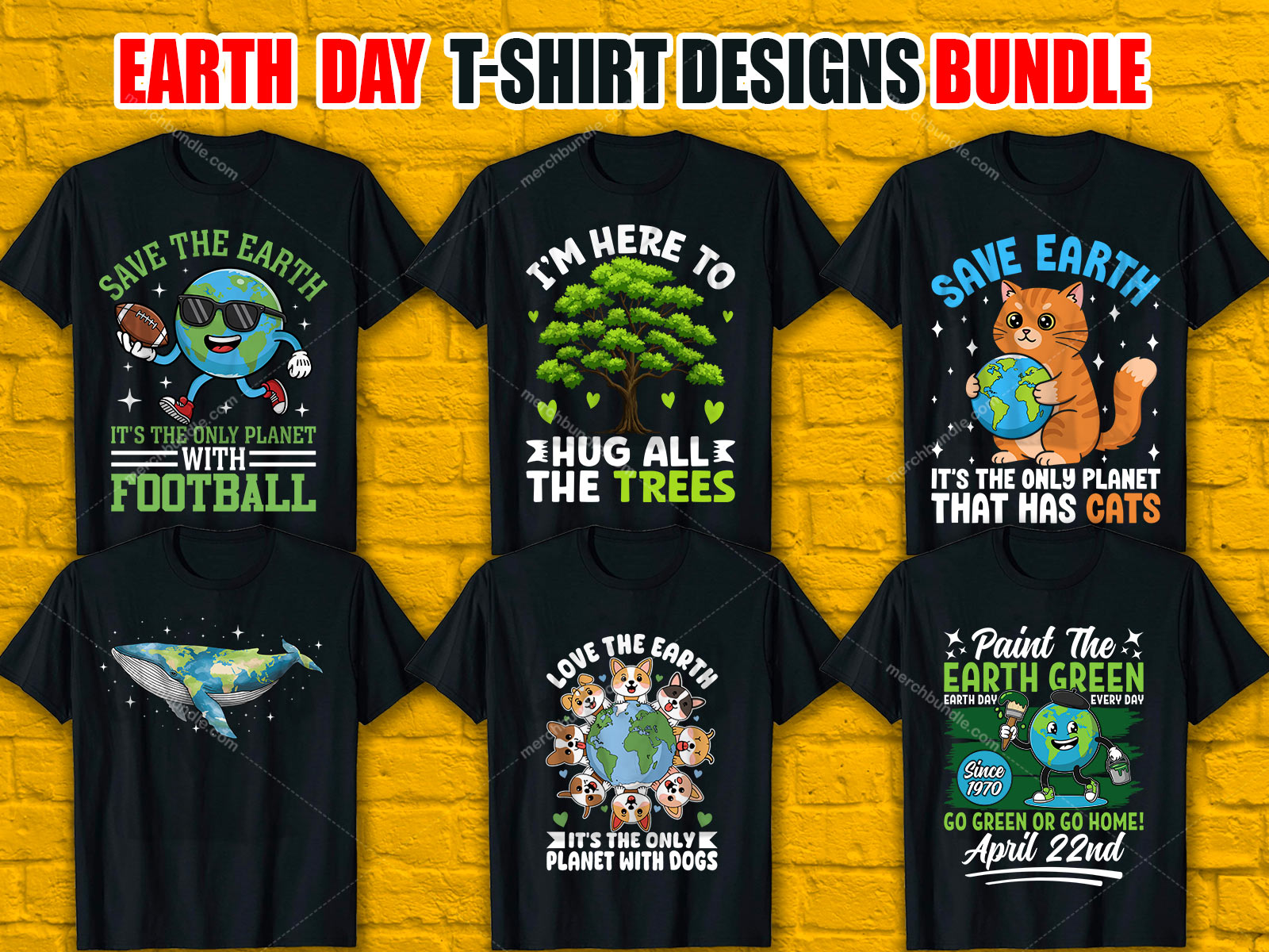 Earth Day T-Shirt Design Bundle  V.3