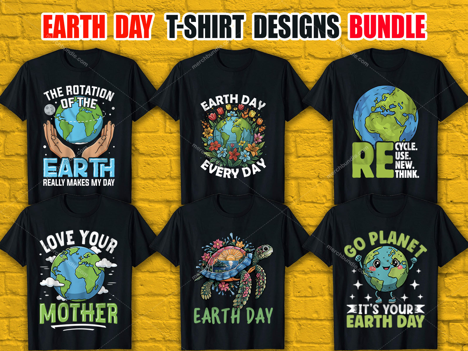 Earth Day T-Shirt Design Bundle  V.3