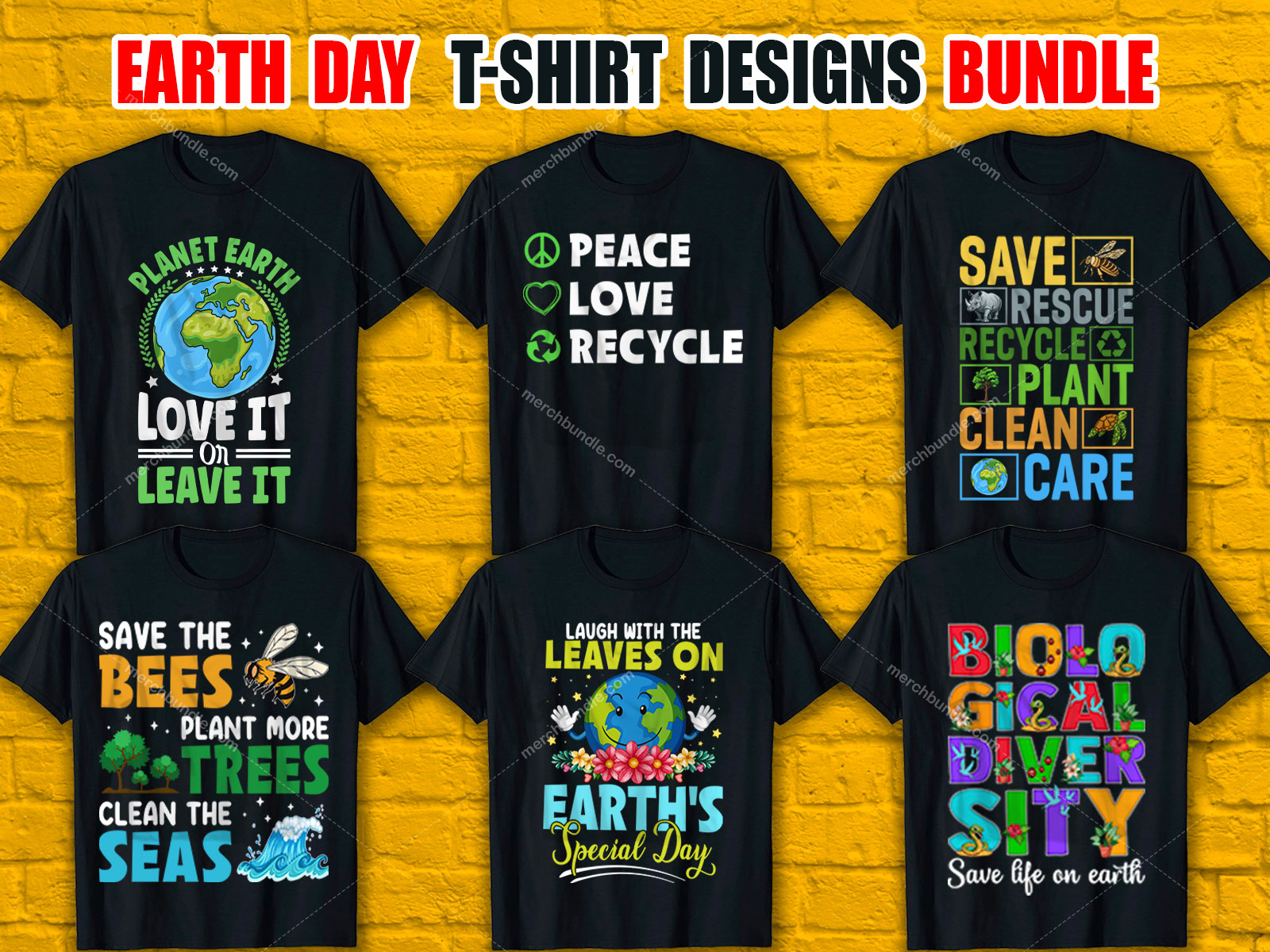 Earth Day T-Shirt Design Bundle  V.4