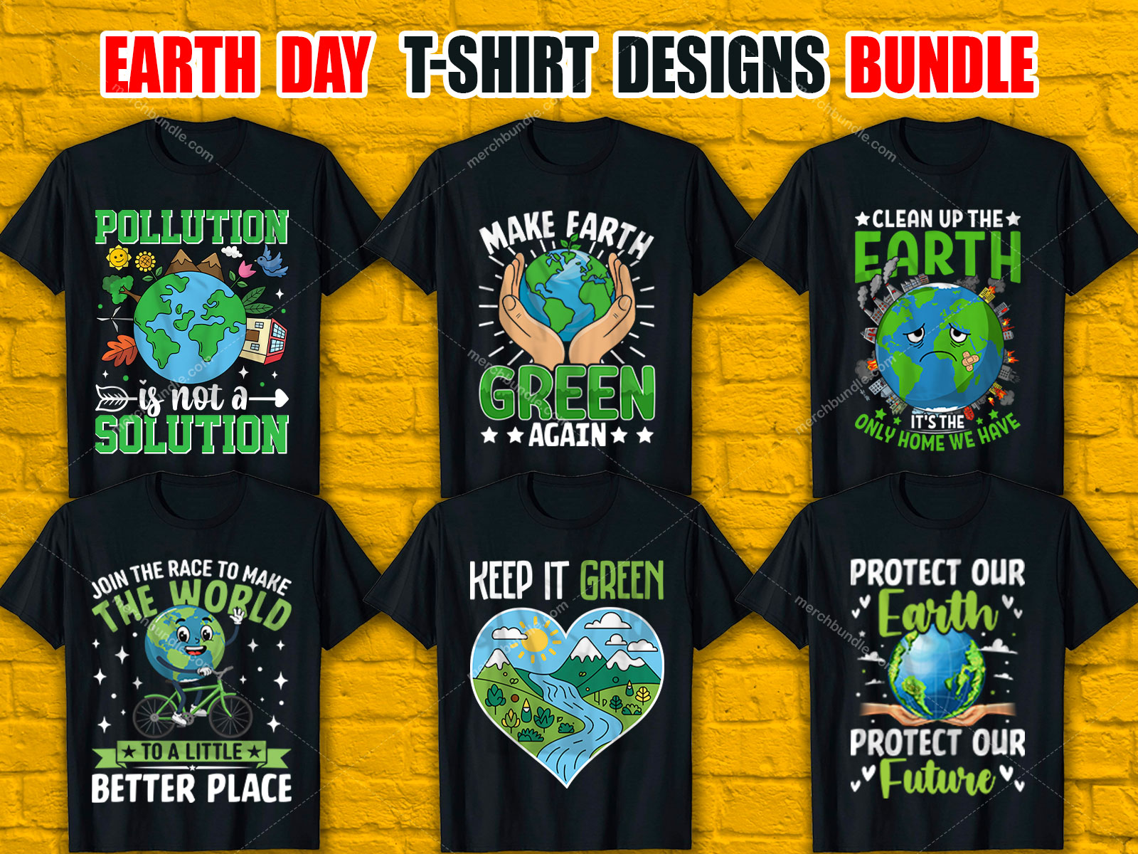 Earth Day T-Shirt Design Bundle  V.4