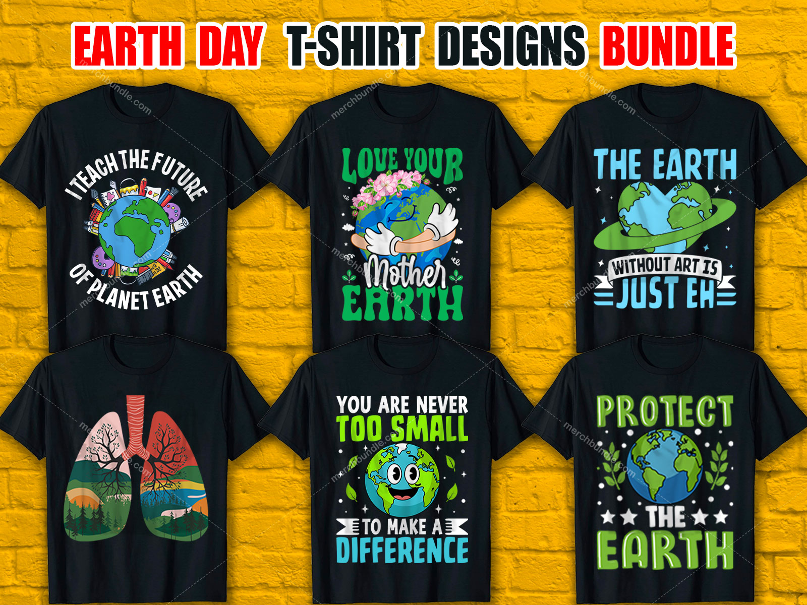 Earth Day T-Shirt Design Bundle  V.4