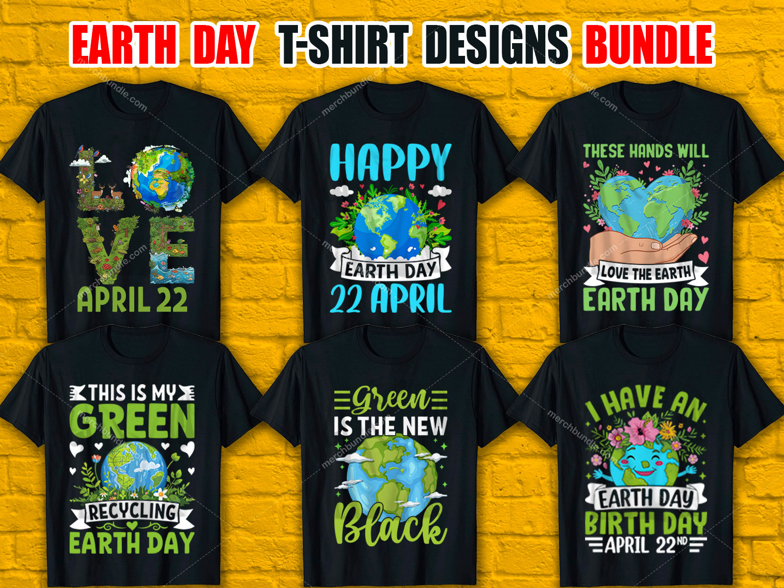 Earth Day T-Shirt Design Bundle V.4