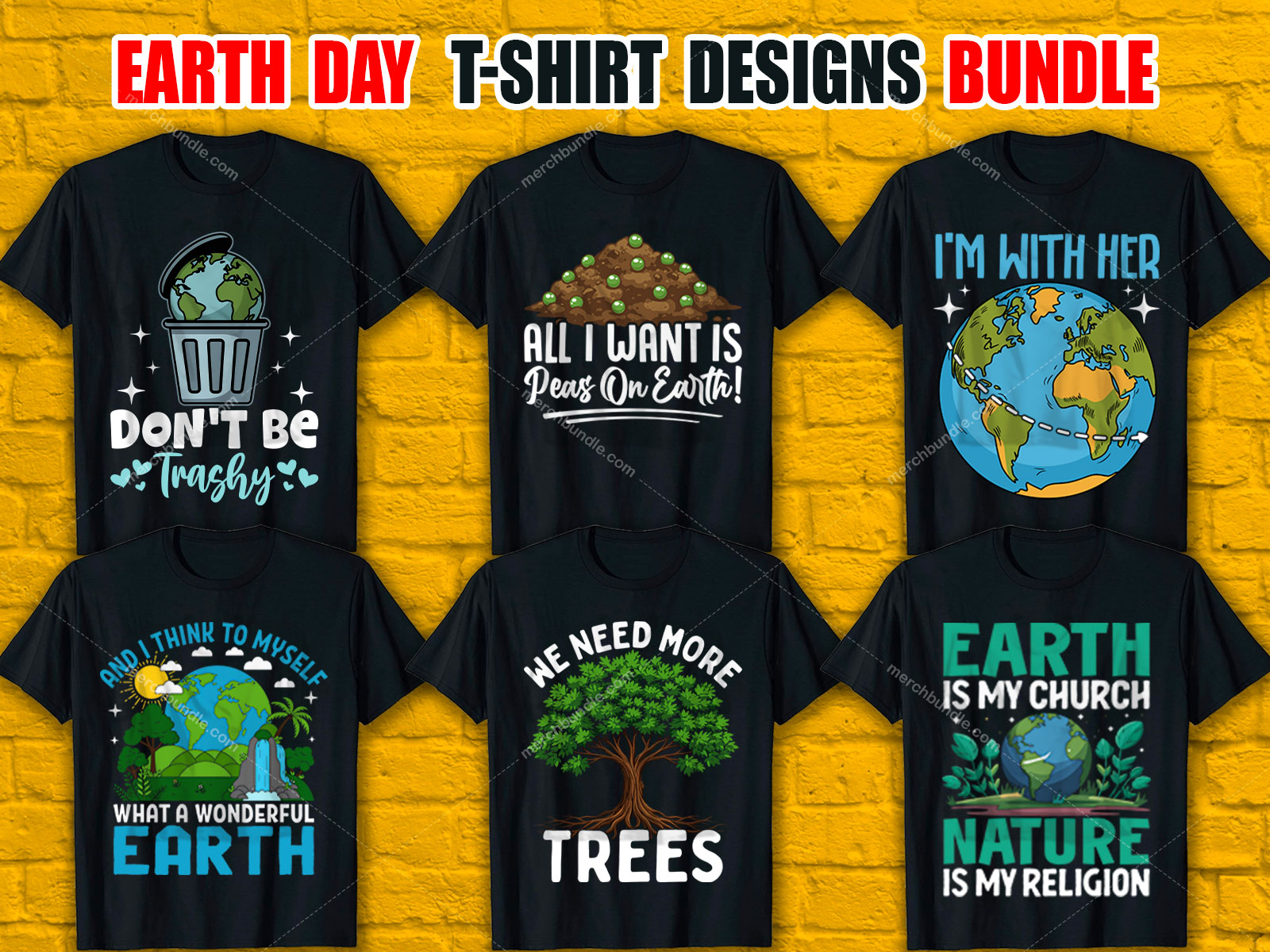 Earth Day T-Shirt Design Bundle  V.4