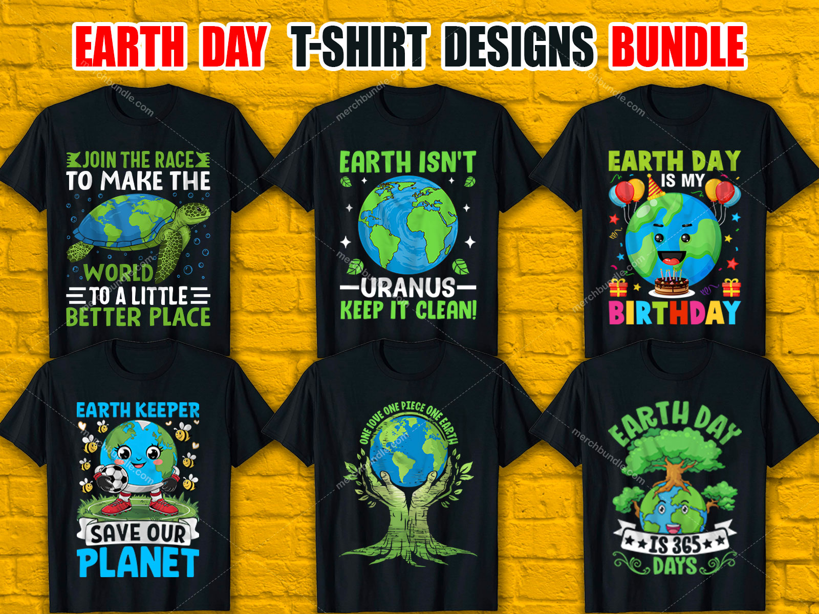 Earth Day T-Shirt Design Bundle  V.4