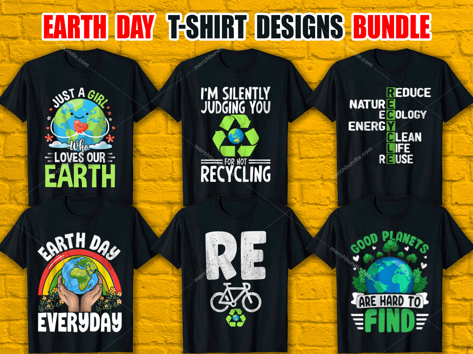 Earth Day T-Shirt Design Bundle  V.4