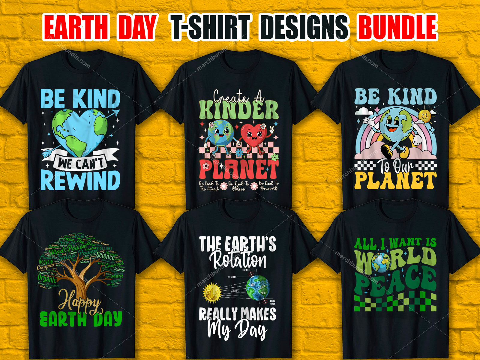 Earth Day T-Shirt Design Bundle  V.5