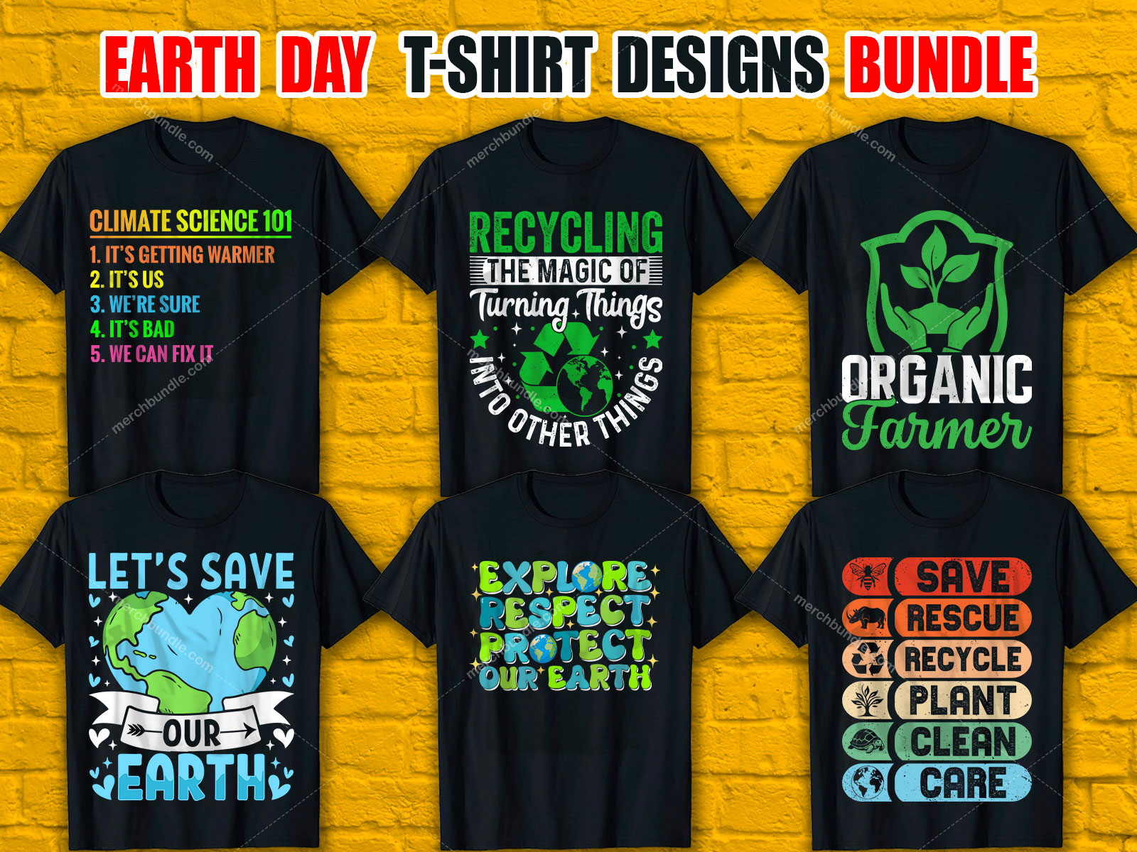 Earth Day T-Shirt Design Bundle  V.5