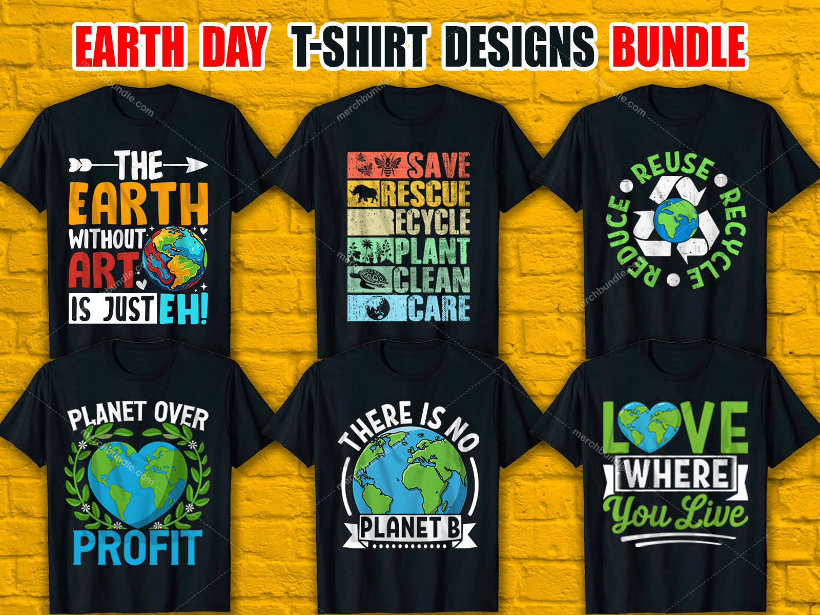 Earth Day T-Shirt Design Bundle  V.5