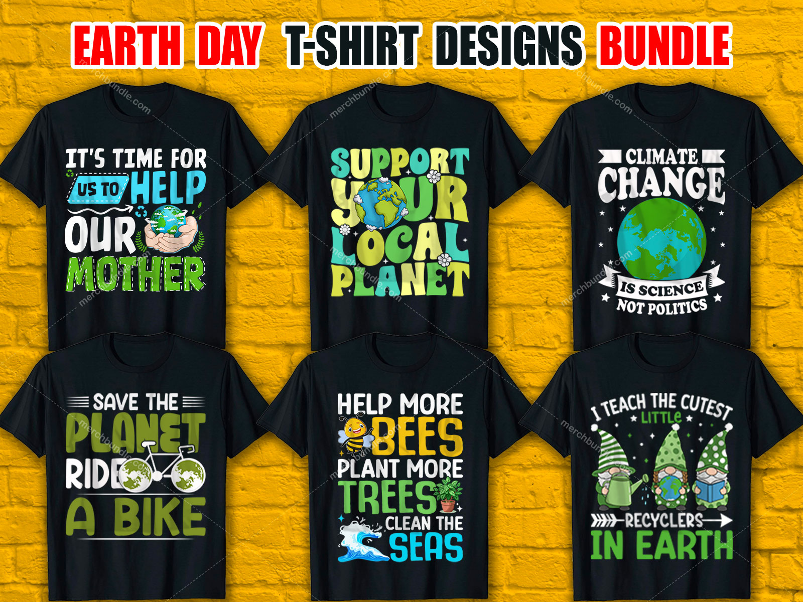 Earth Day T-Shirt Design Bundle  V.5