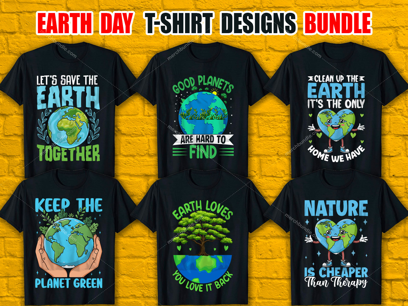 Earth Day T-Shirt Design Bundle  V.5