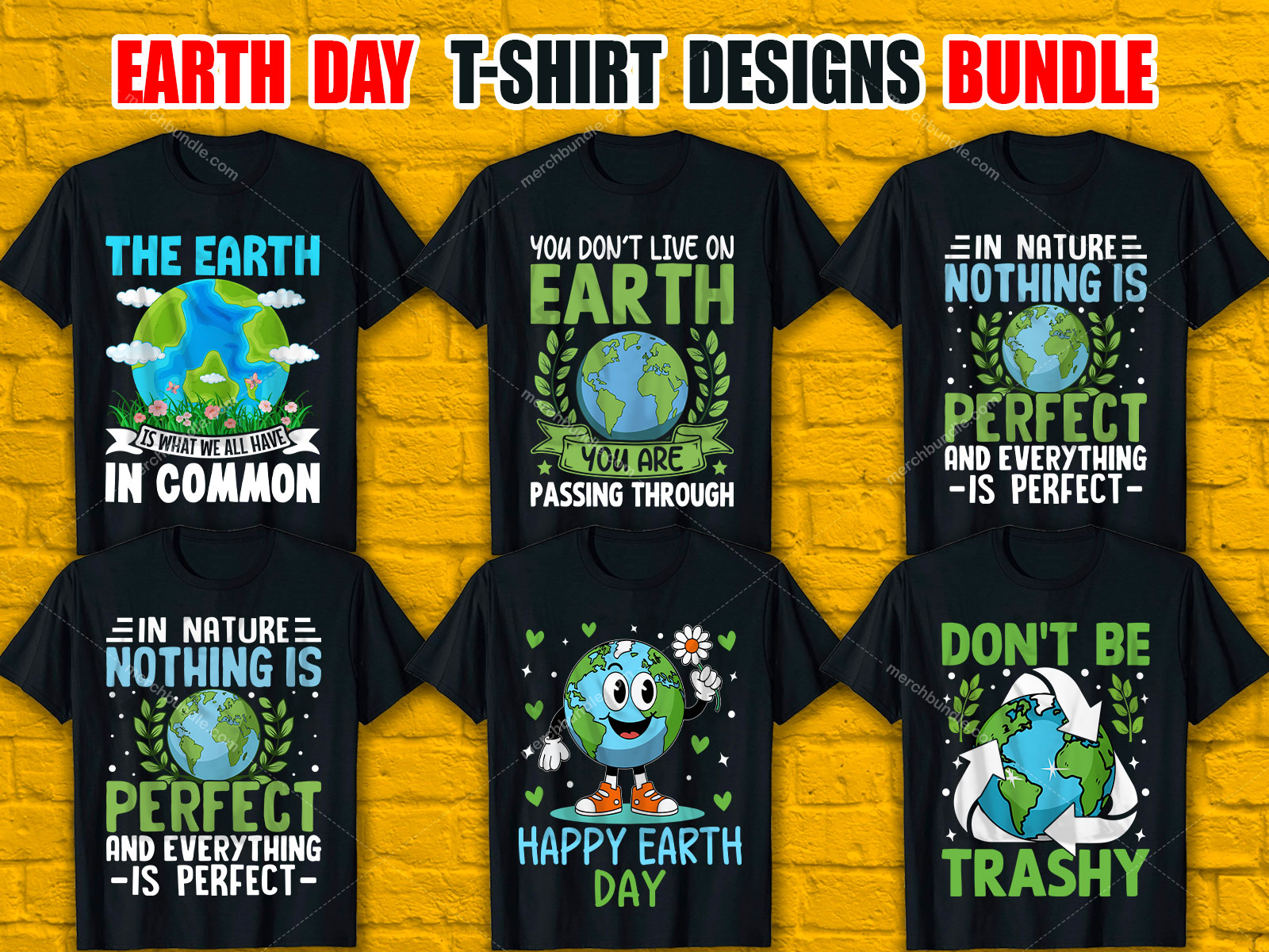 Earth Day T-Shirt Design Bundle  V.5