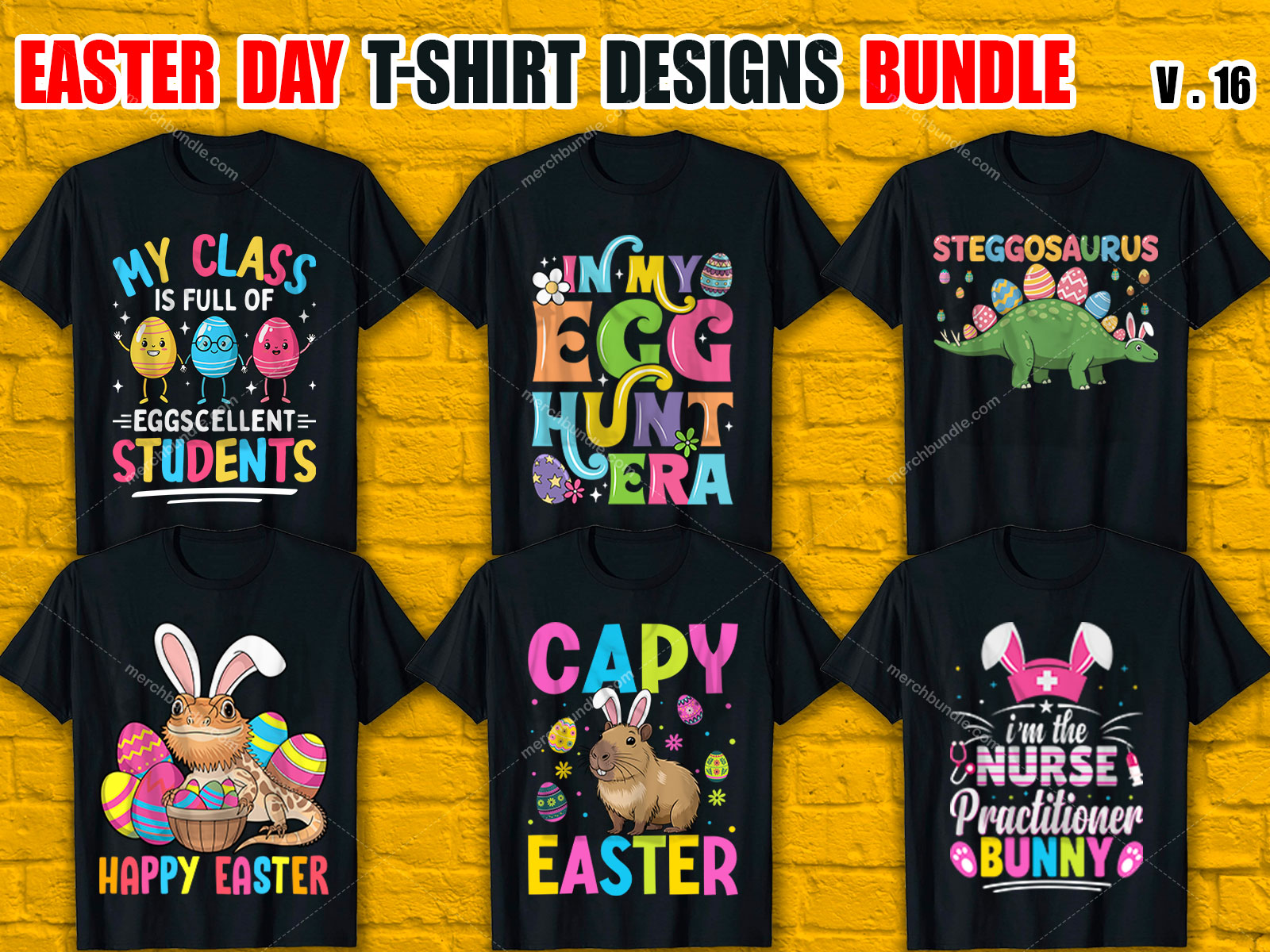 Easter Sunday T-Shirt Design Bundle V.16