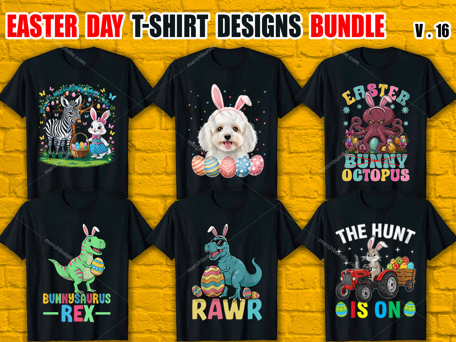 Easter Sunday T-Shirt Design Bundle V.16