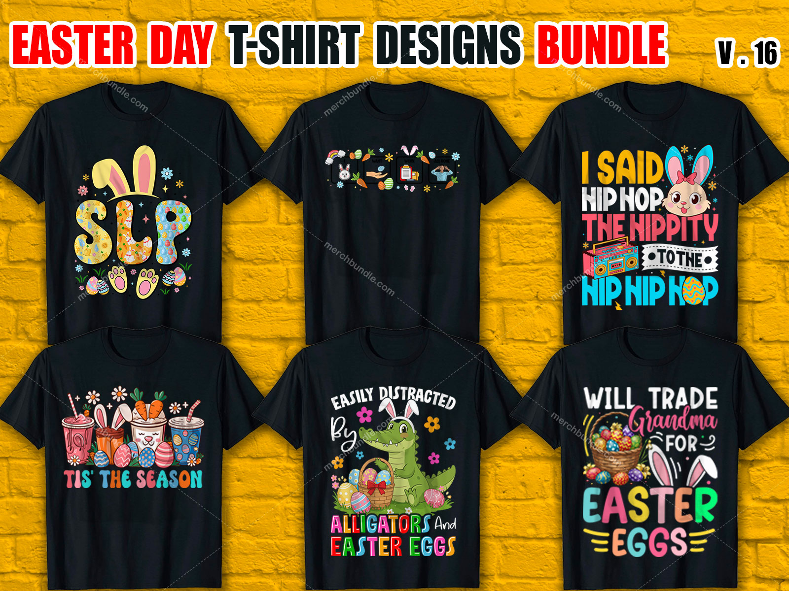 Easter Sunday T-Shirt Design Bundle V.16