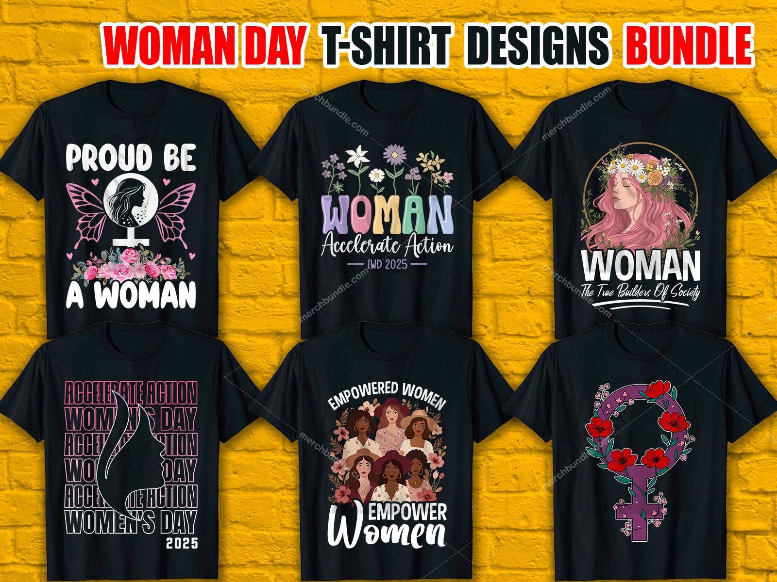 International Women's Day T-Shirt Designs Bundle V.3