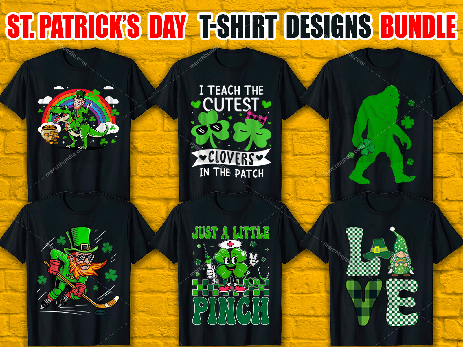 St. Patrick's Day T-Shirt Designs Bundle V.3