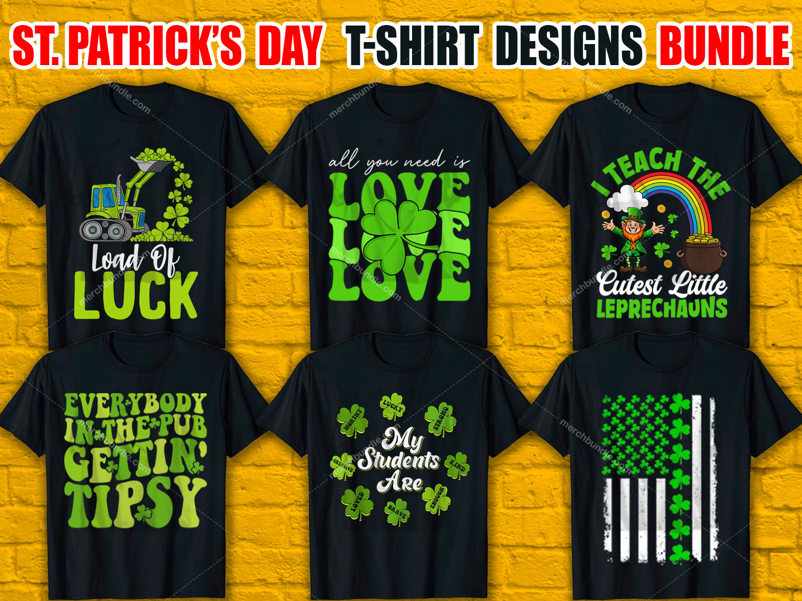 St. Patrick's Day T-Shirt Designs Bundle V.3