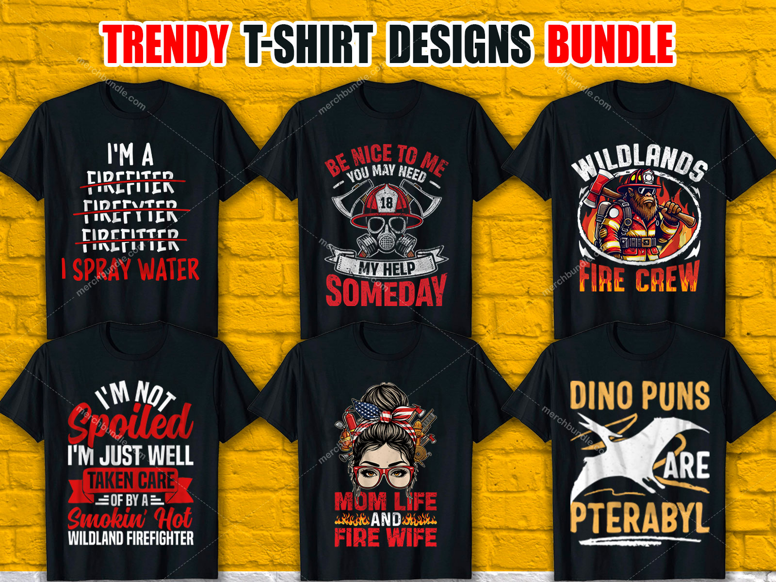 Trendy T-Shirt Designs Bundle V.1