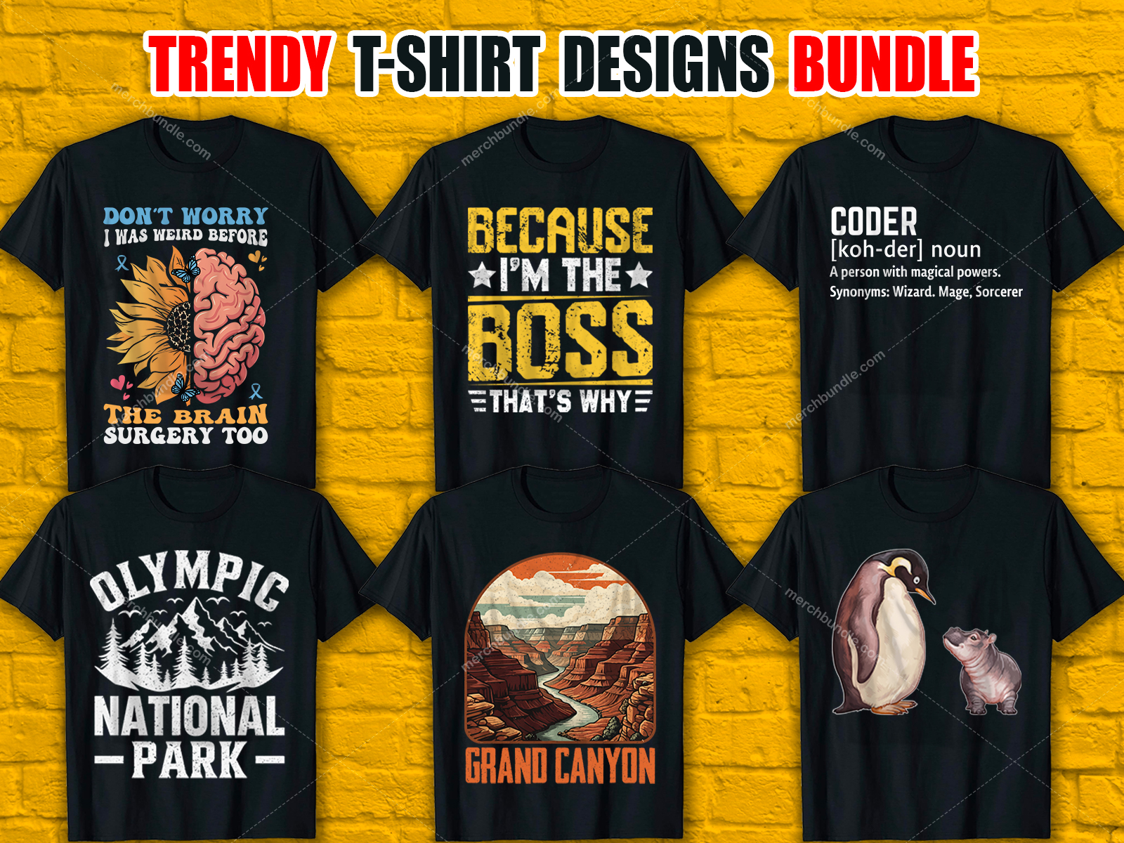 Trendy T-Shirt Designs Bundle V.2