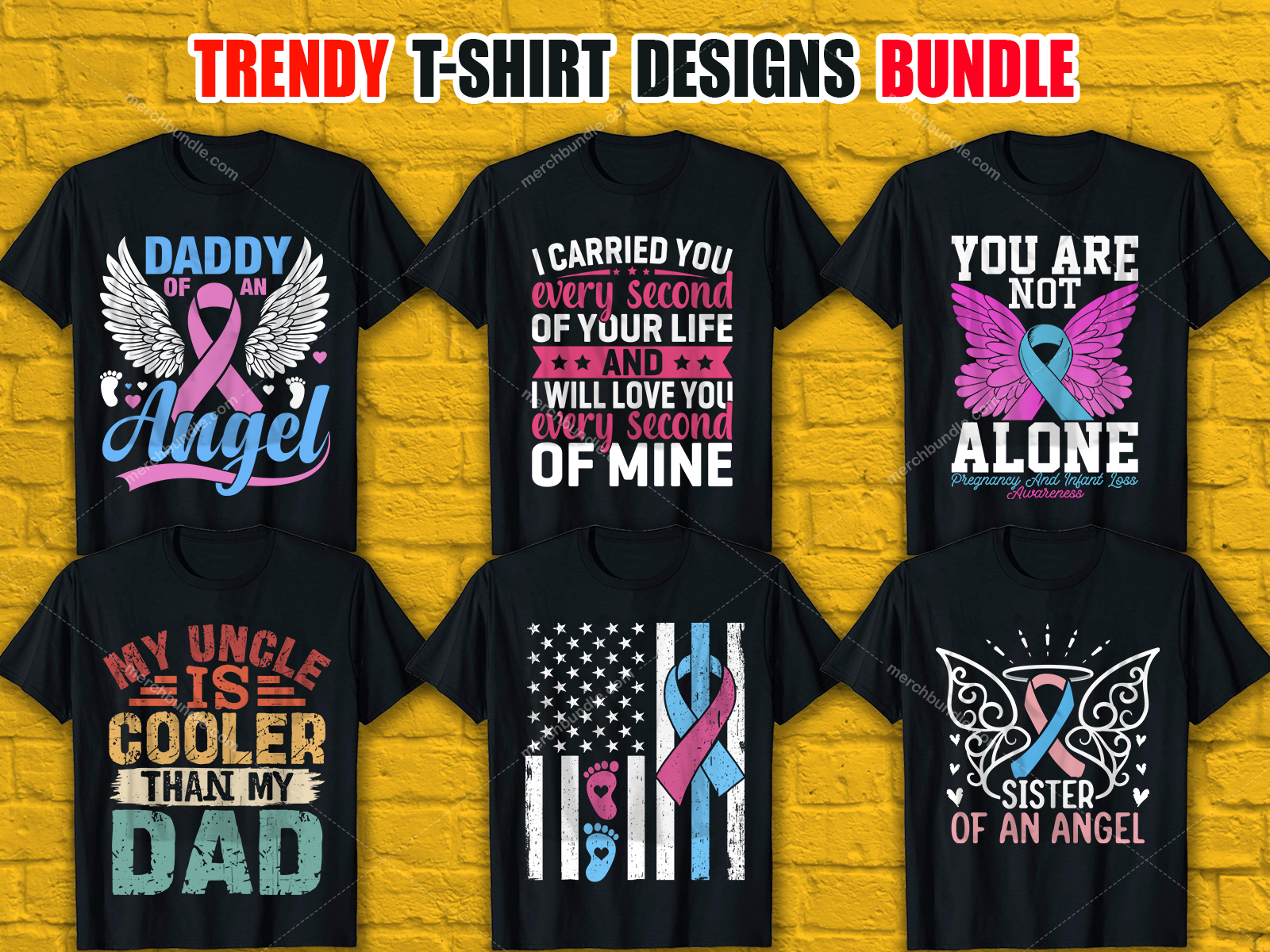 Trendy T-Shirt Designs Bundle V.3