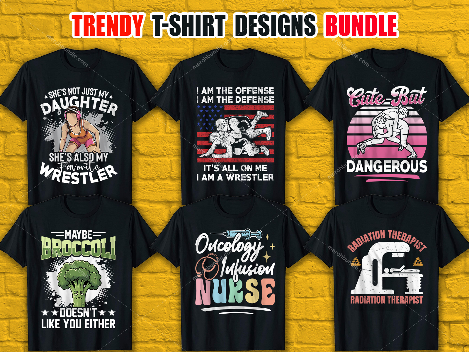 Trendy T-Shirt Designs Bundle V.3