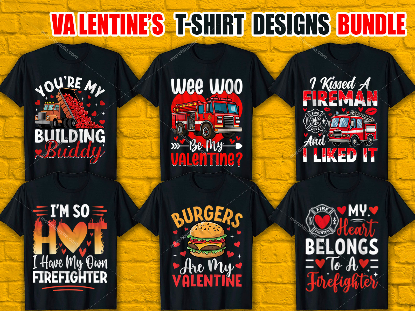 Valentine's Day T-Shirt Designs Bundle V.1