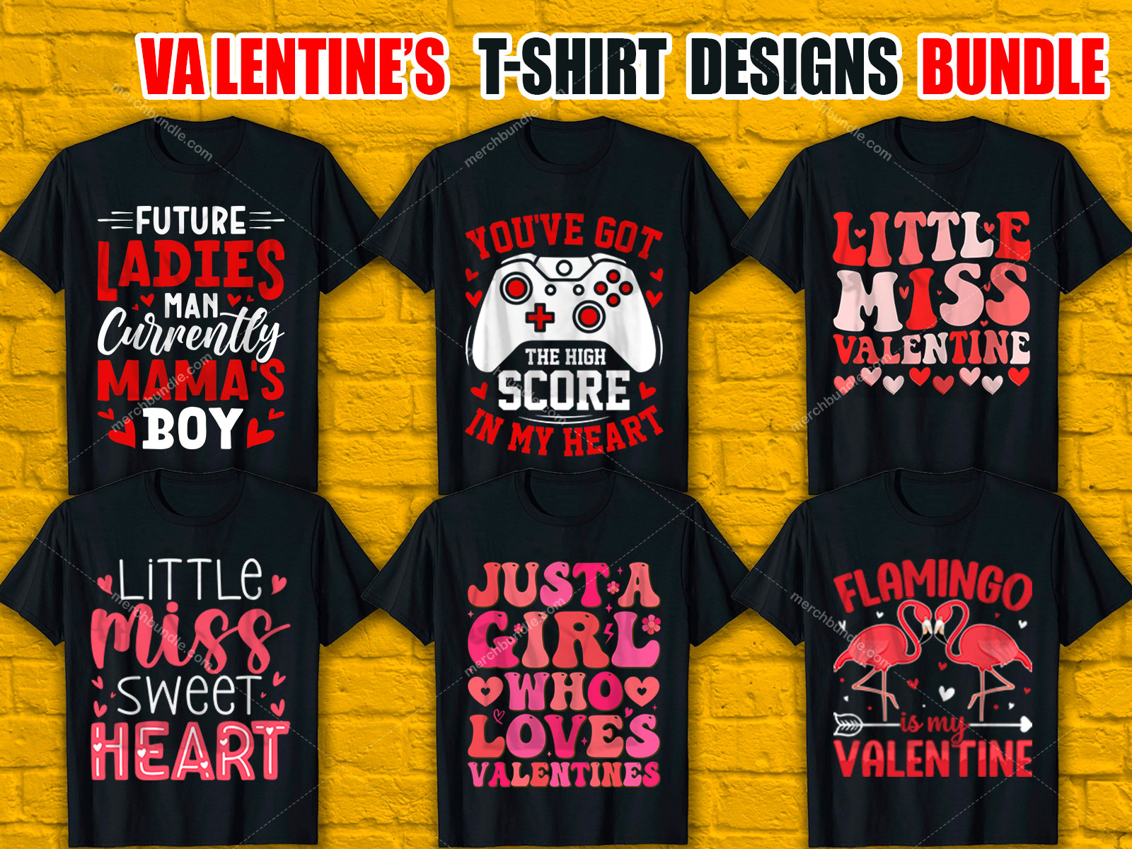 Valentine's Day T-Shirt Designs Bundle V.2