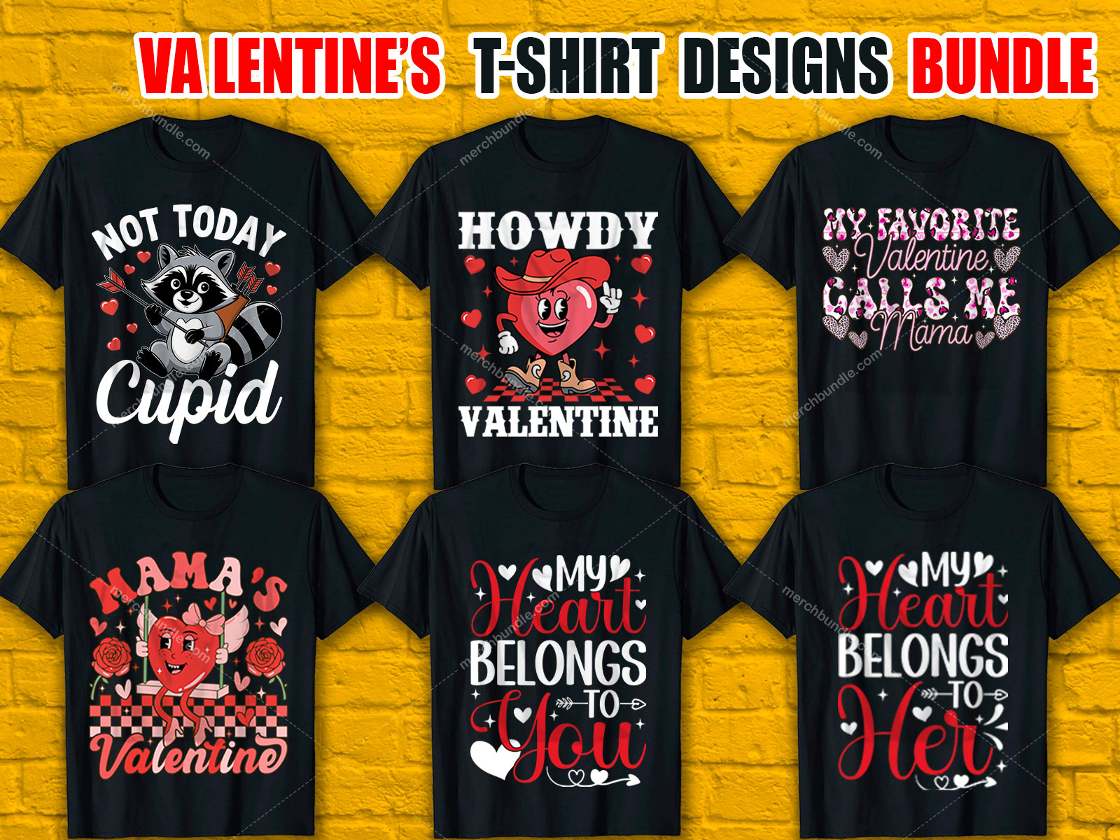 Valentine's Day T-Shirt Designs Bundle V.3