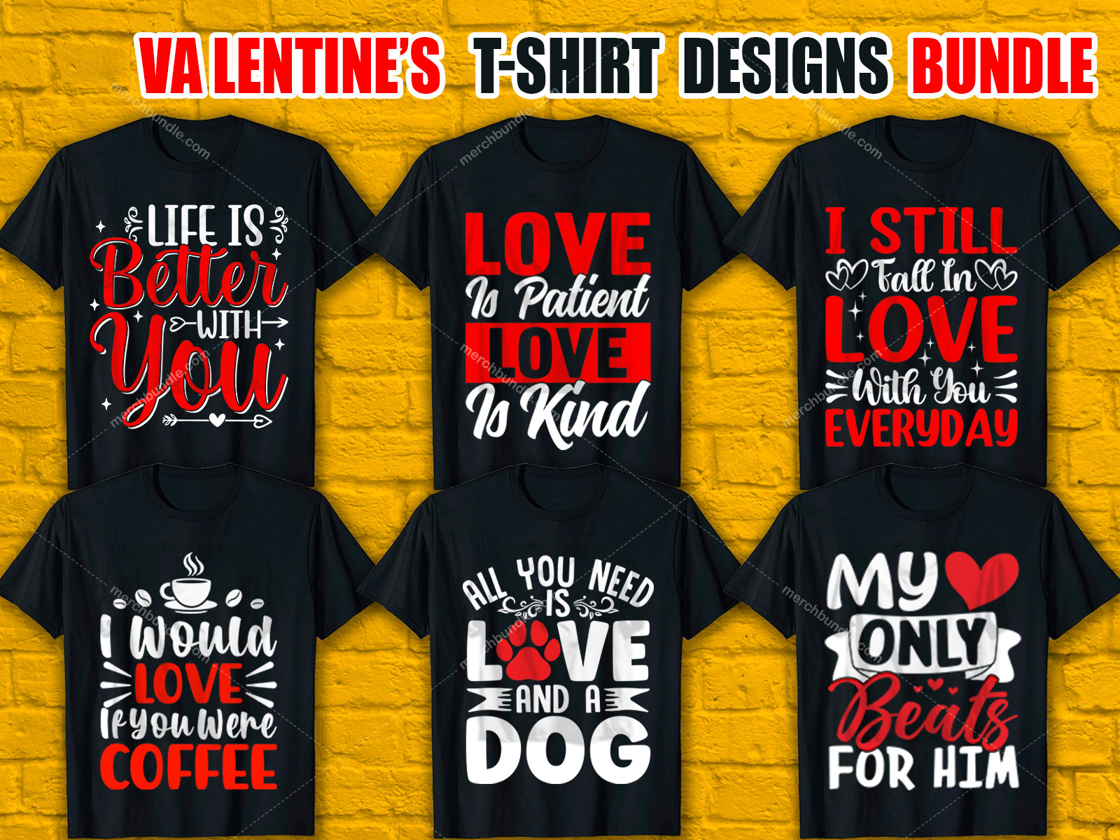 Valentine's Day T-Shirt Designs Bundle V.3