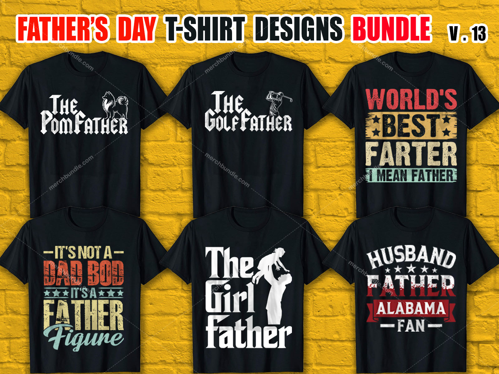 Father's Day T Shirt Design Bundle V.13