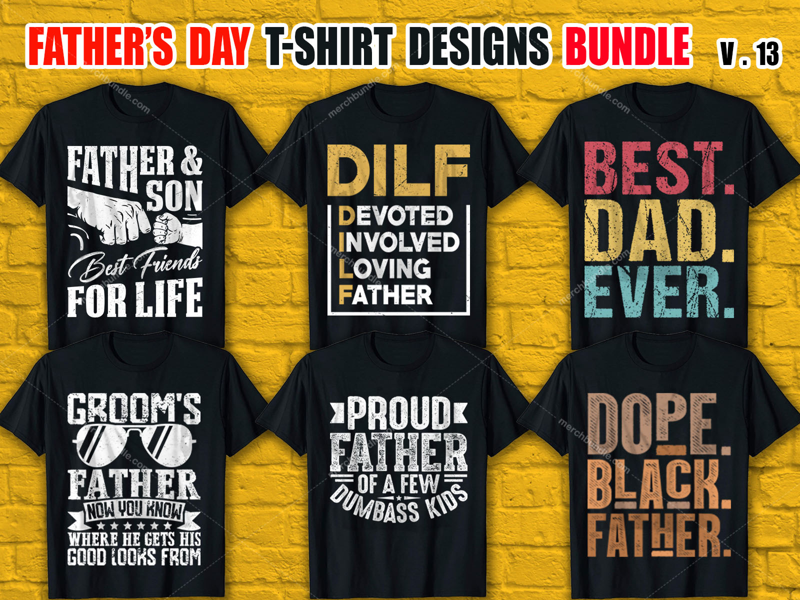 Father's Day T Shirt Design Bundle V.13