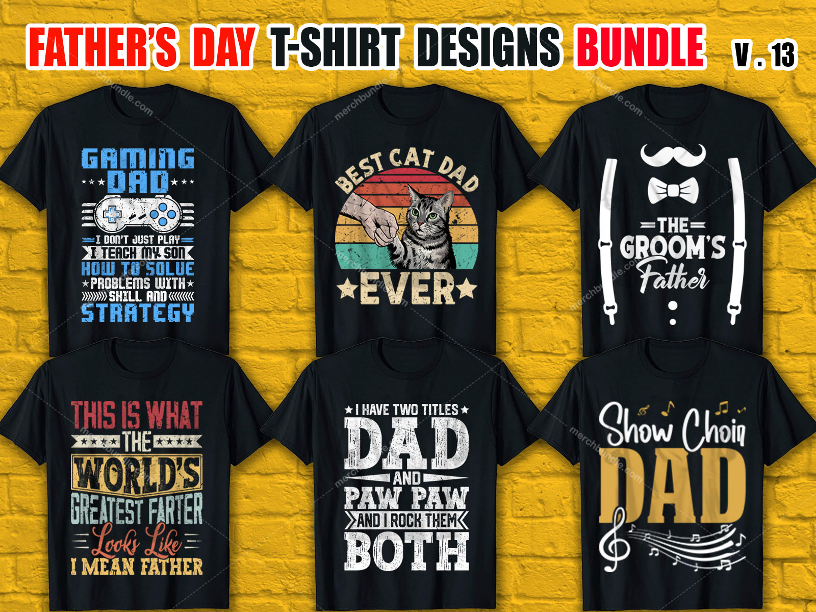 Father's Day T Shirt Design Bundle V.13