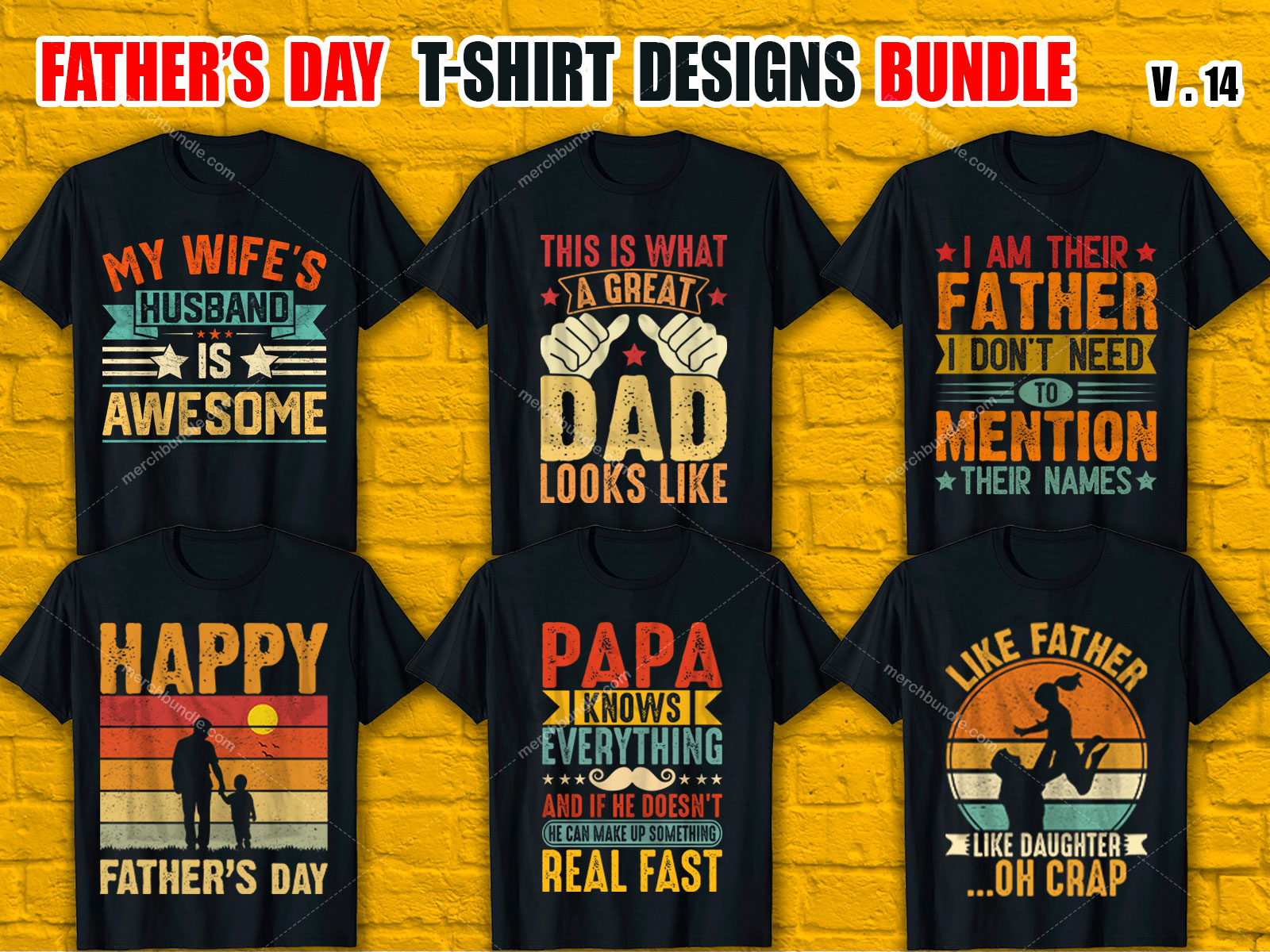 Father's Day T Shirt Design Bundle V.14