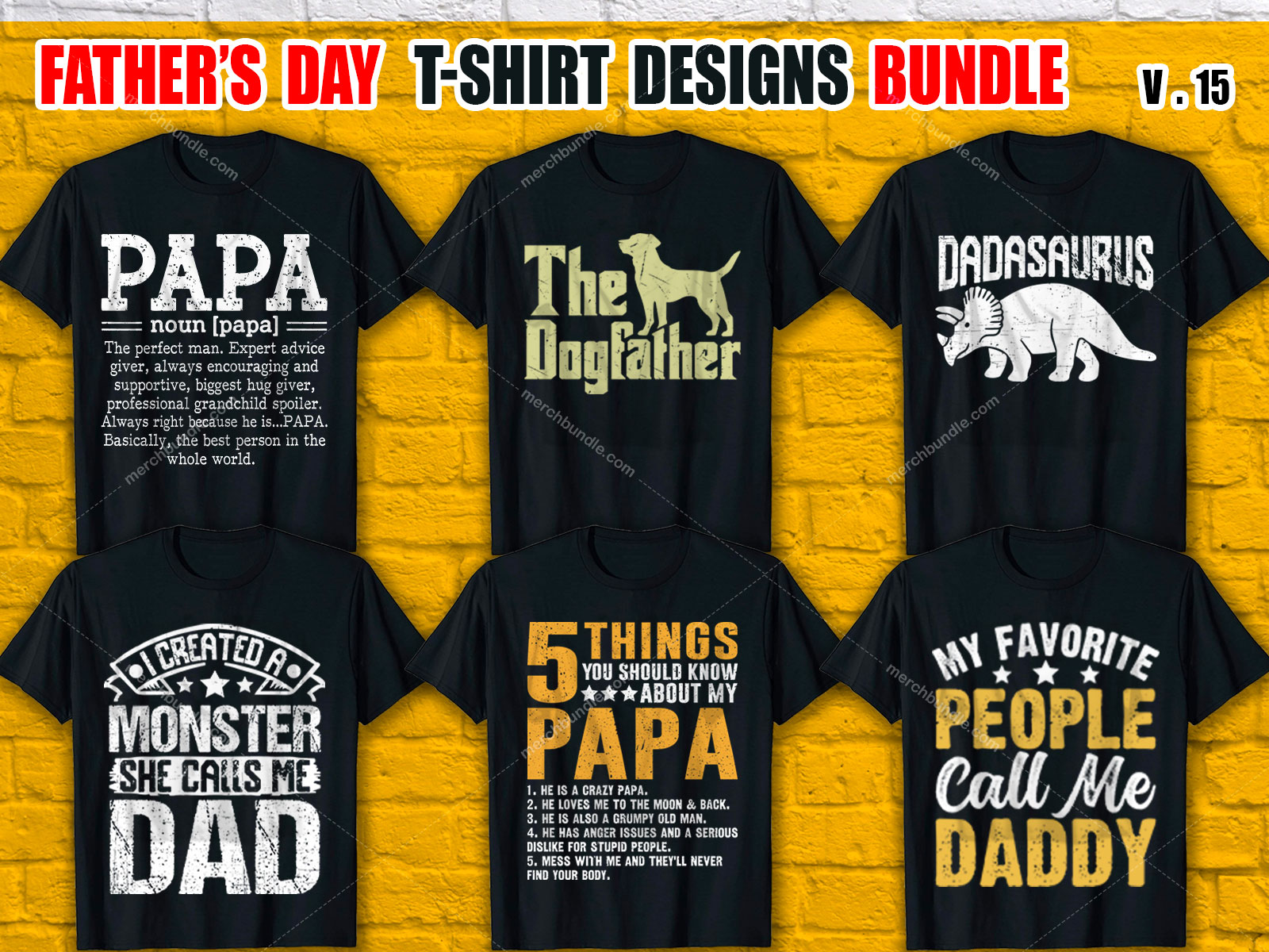 Father's Day T Shirt Design Bundle V.15