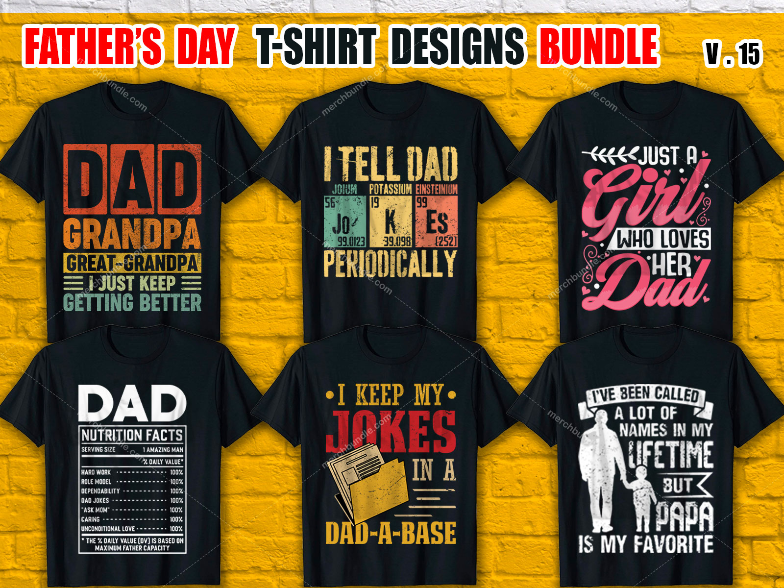 Father's Day T Shirt Design Bundle V.15