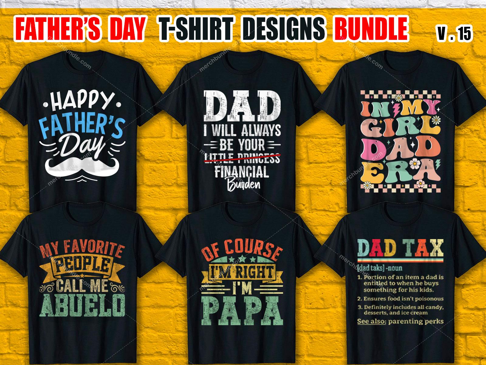 Father's Day T Shirt Design Bundle V.15