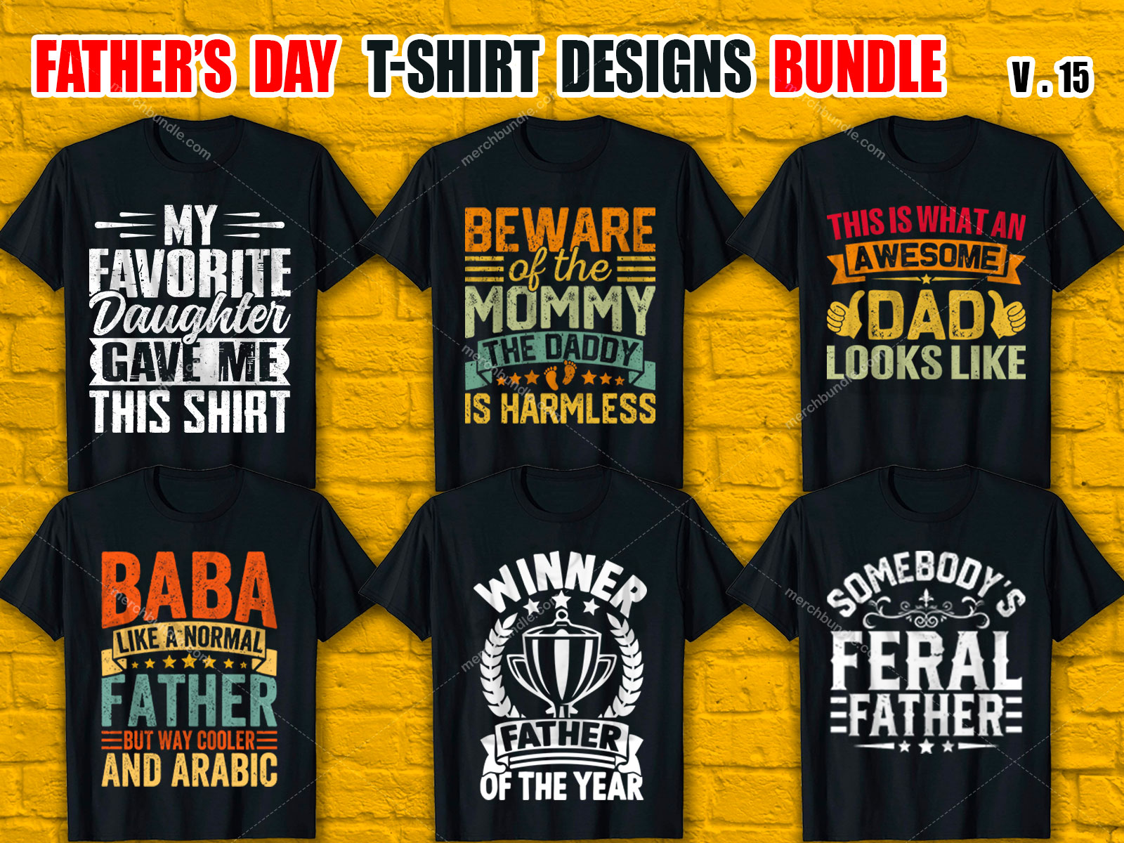 Father's Day T Shirt Design Bundle V.15