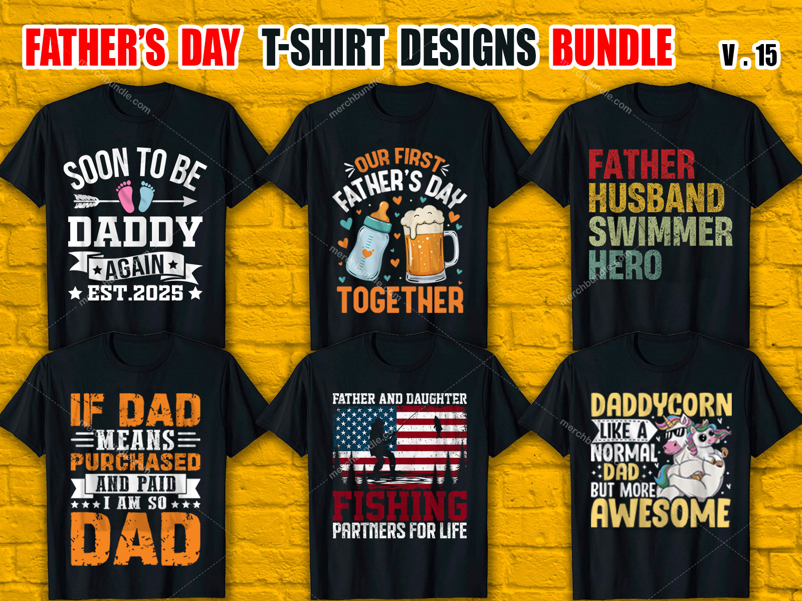 Father's Day T Shirt Design Bundle V.15