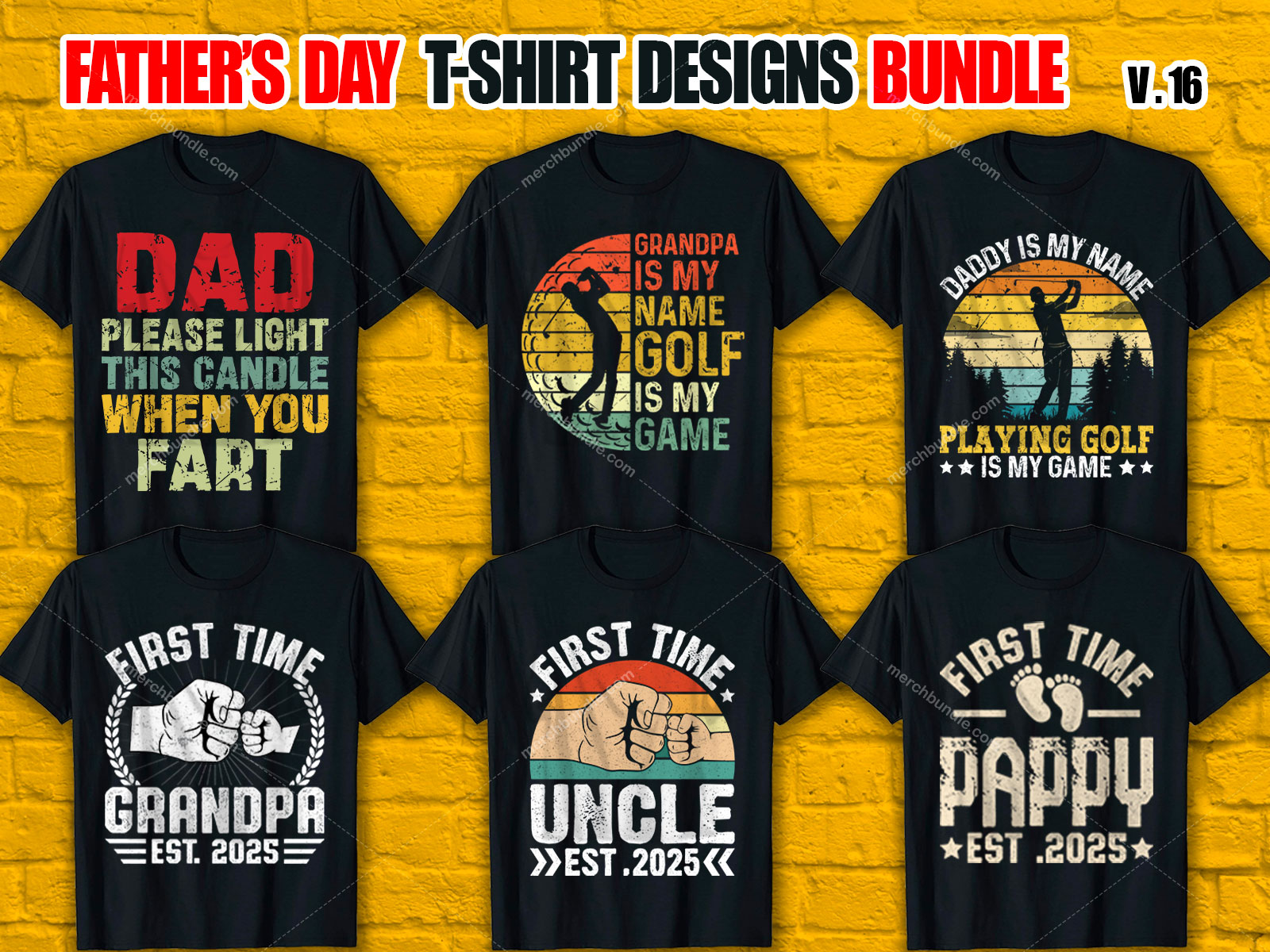 Father's Day T Shirt Design Bundle V.16