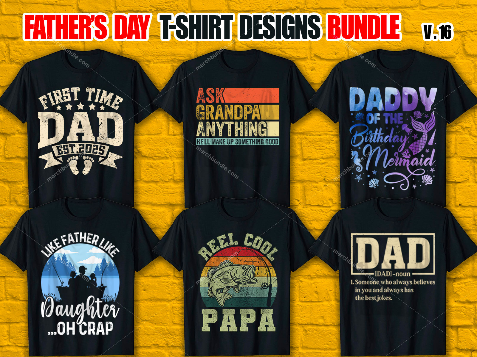 Father's Day T Shirt Design Bundle V.16