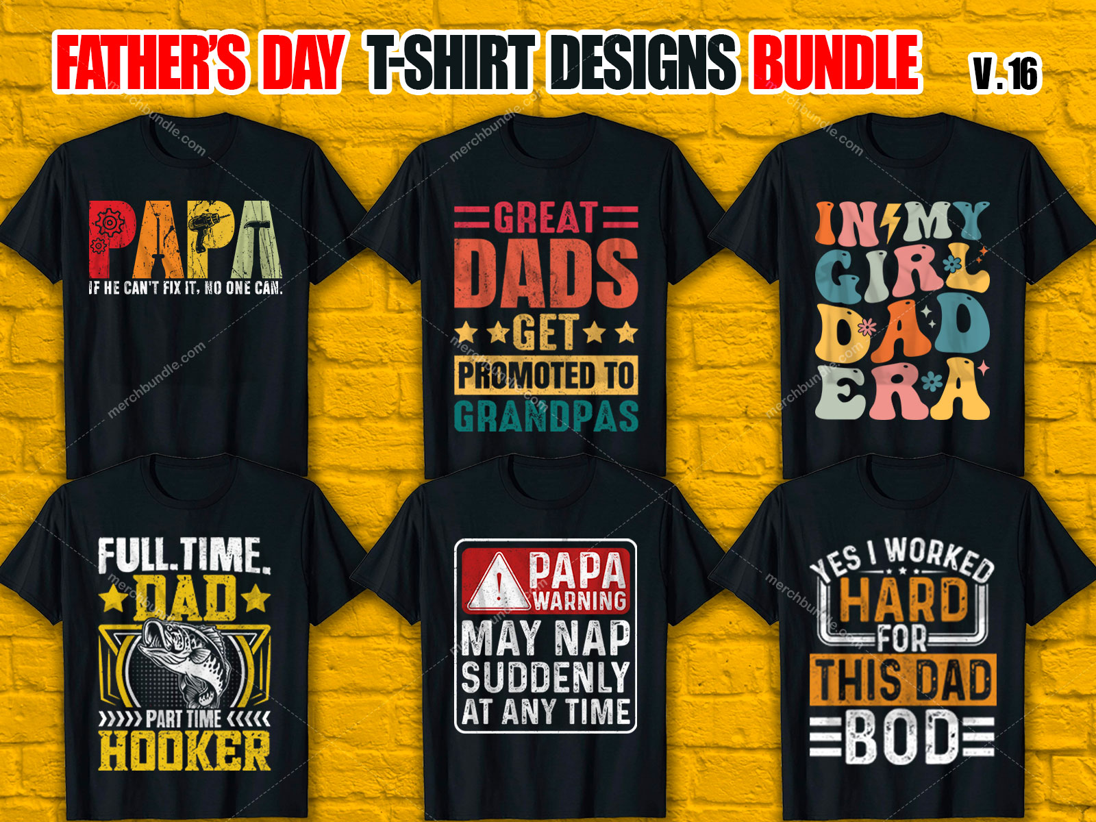 Father's Day T Shirt Design Bundle V.16