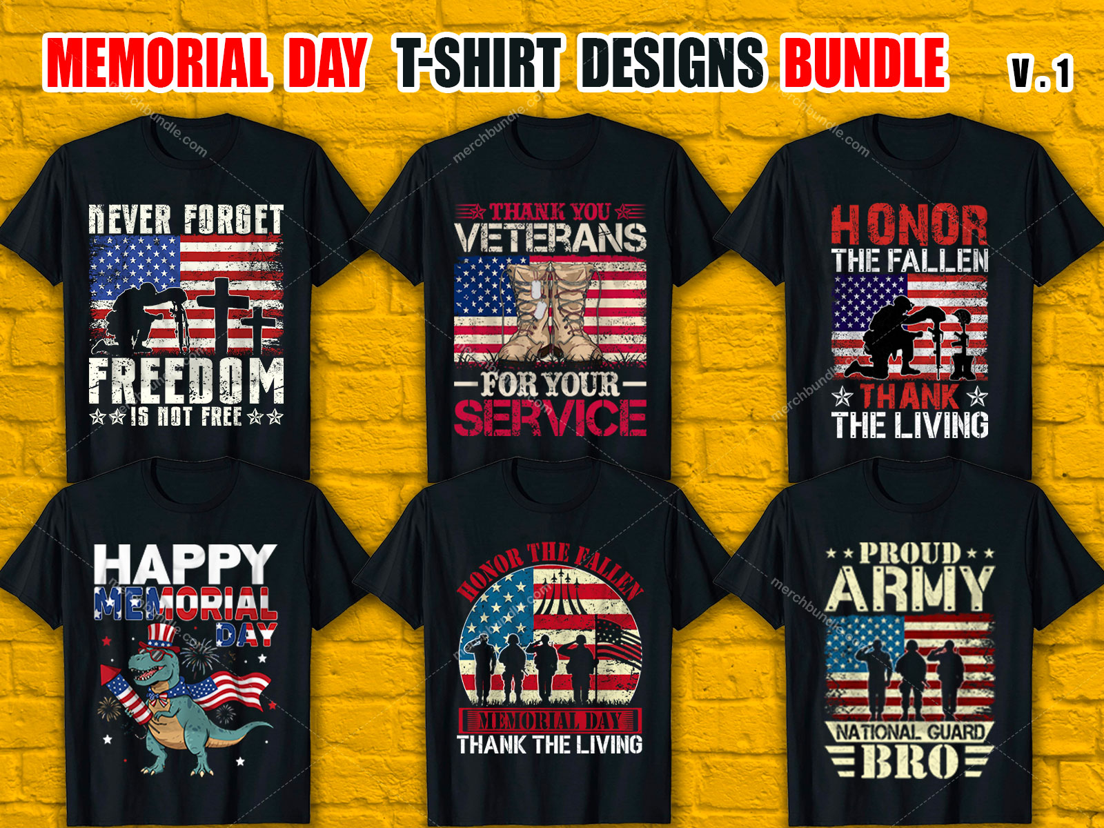 Memorial Day T Shirt Design Bundle V.1