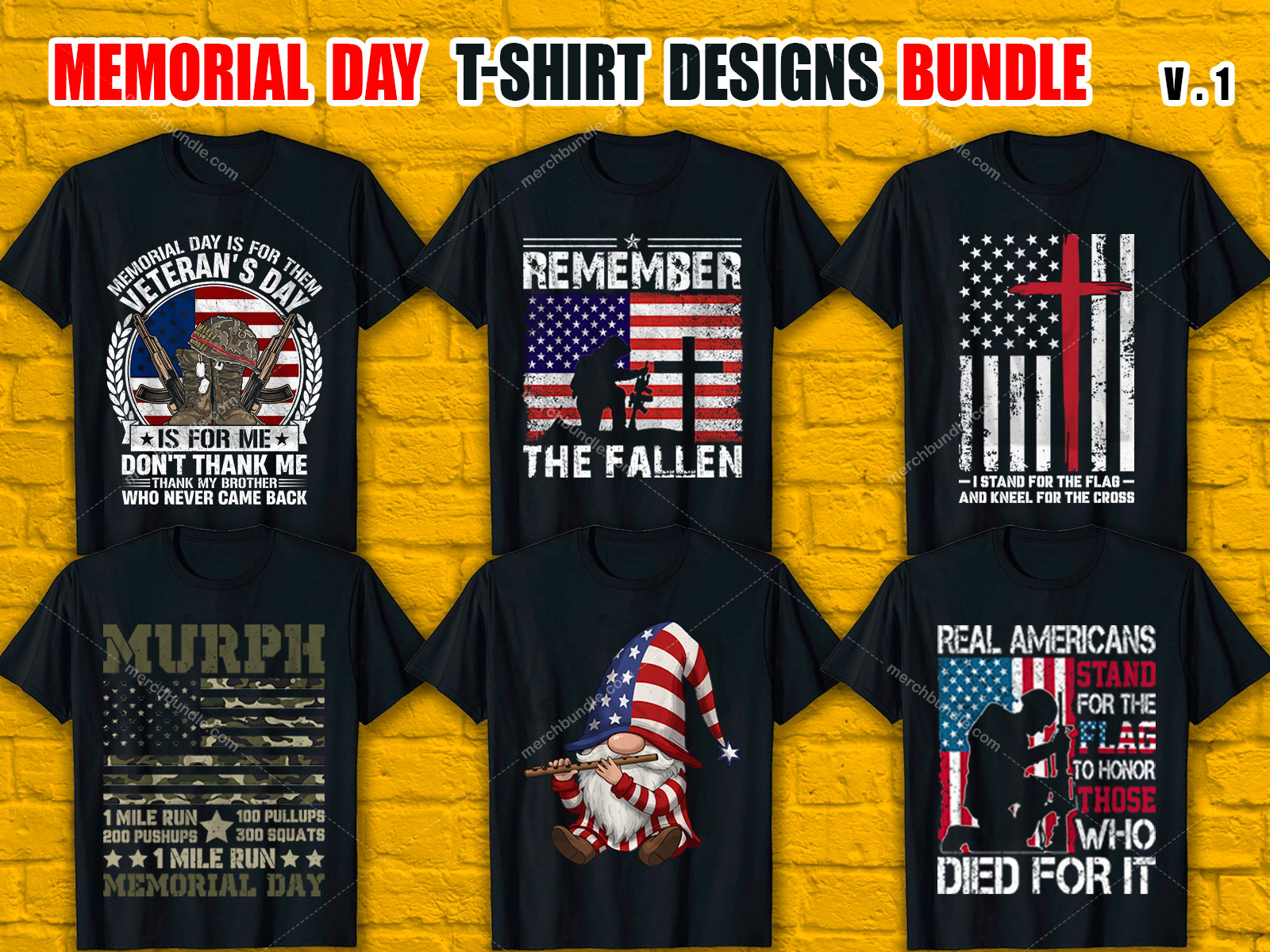 Memorial Day T Shirt Design Bundle V.1