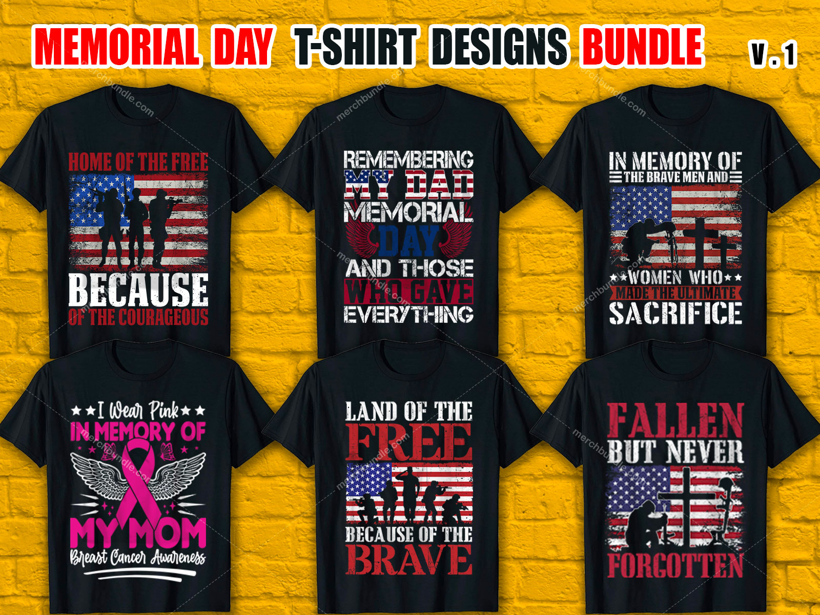 Memorial Day T Shirt Design Bundle V.1