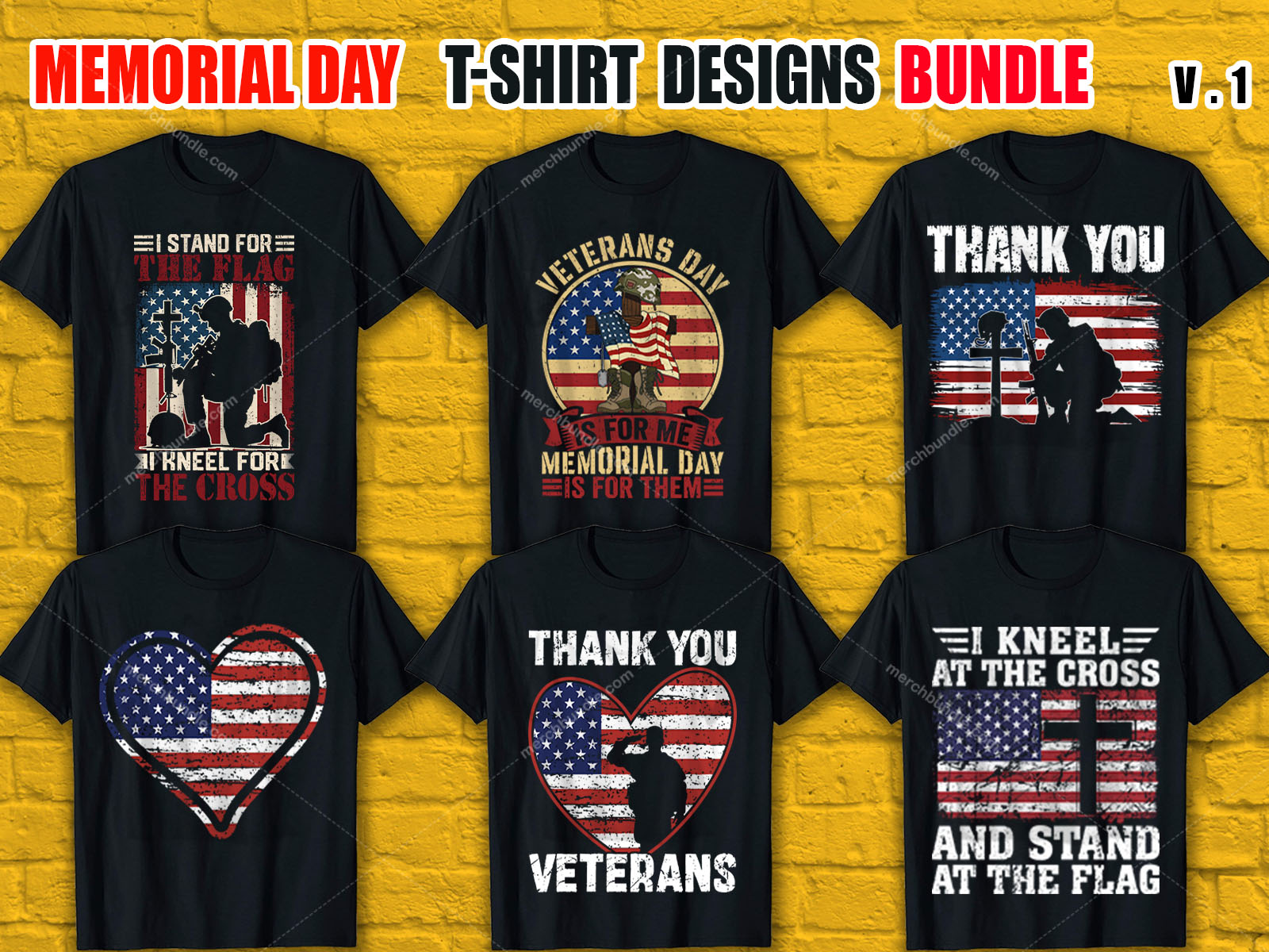 Memorial Day T Shirt Design Bundle V.1