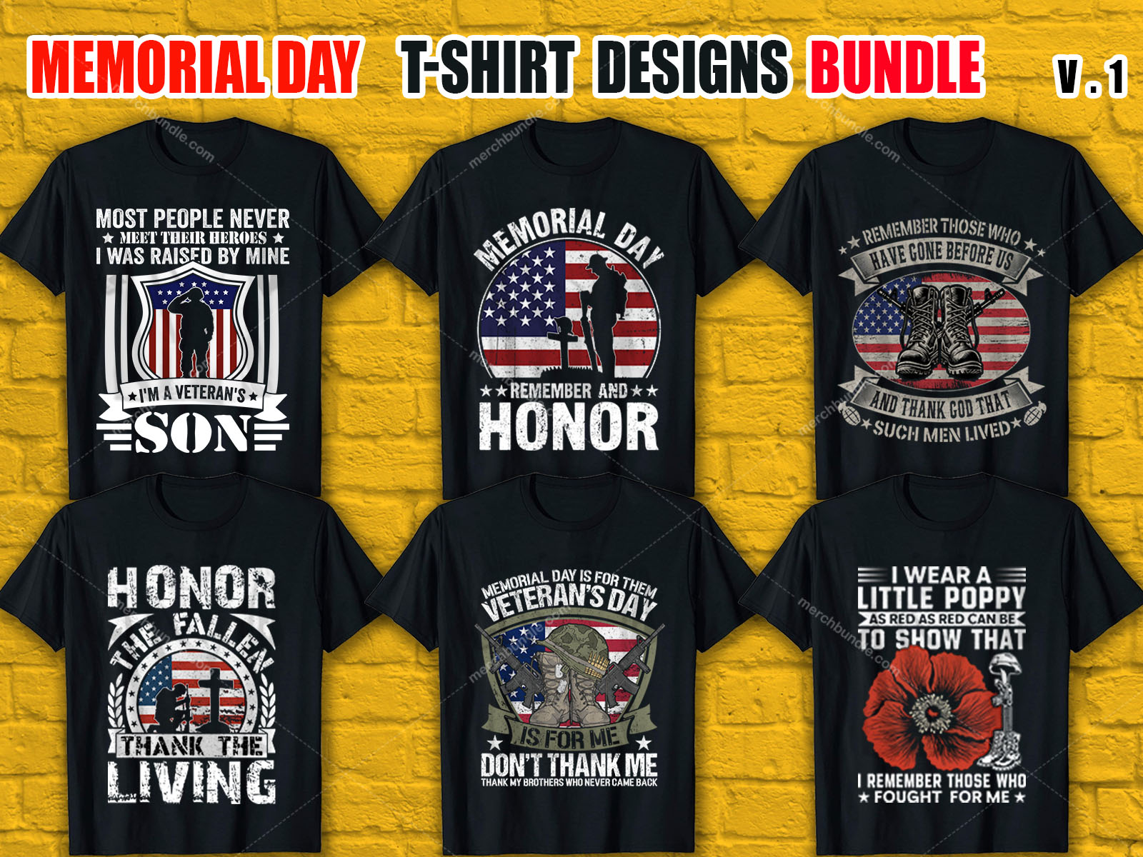 Memorial Day T Shirt Design Bundle V.1