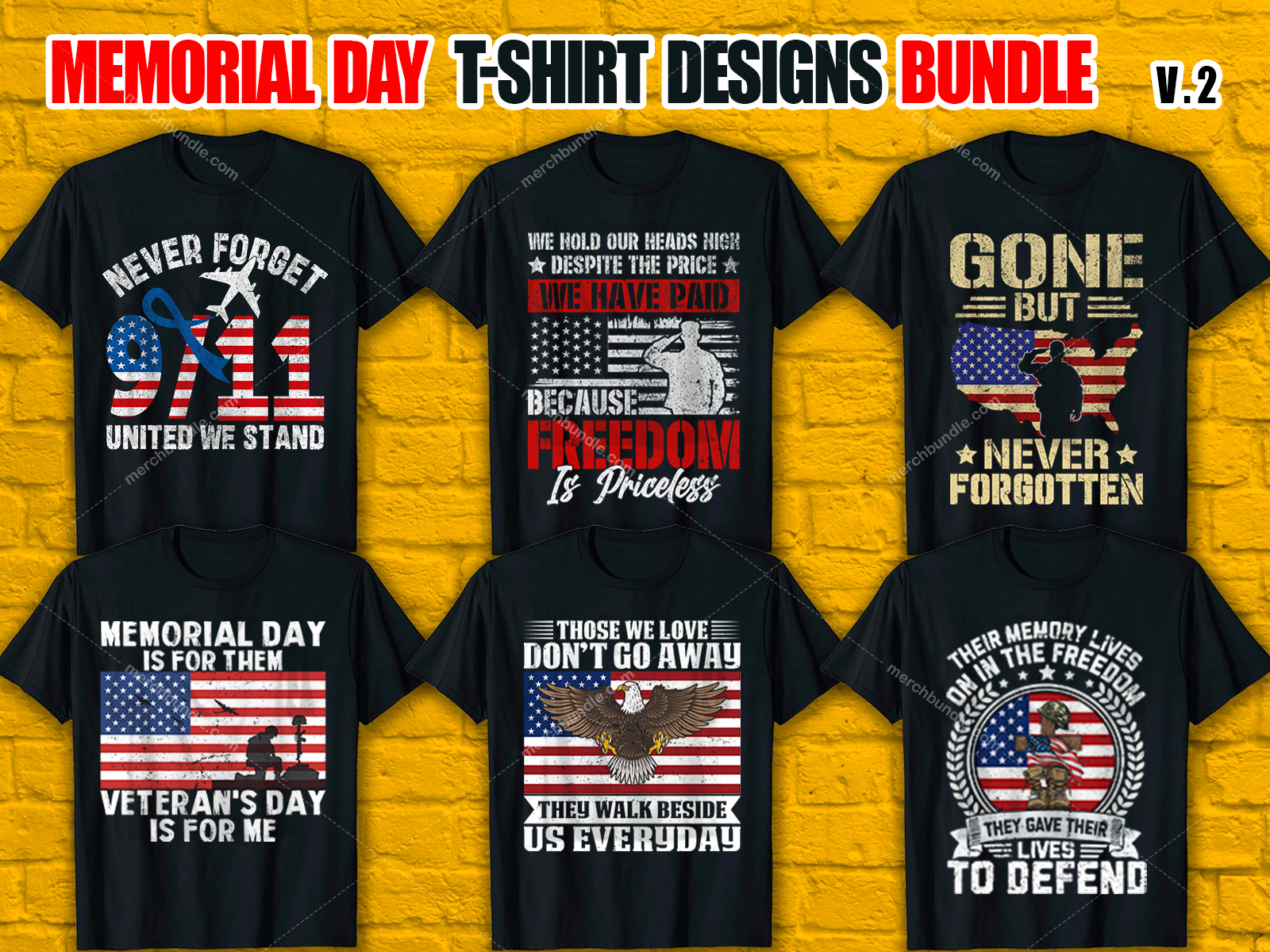 Memorial Day T Shirt Design Bundle V.2